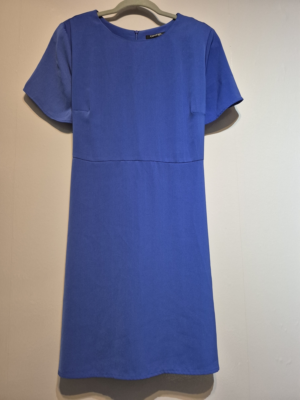 George Royal Blue Midi Shift Dress